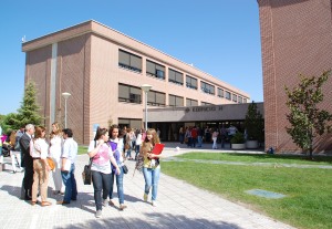 Grupo de estudiantes en la Universidad Francisco de Vitoria © Prensa UFV